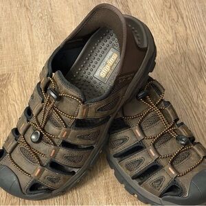 Skechers Mens Slip-ins Tresmen Norvick Sandals Closed Toe Sz 9